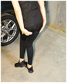debbie pissed her tights in underground parking 5