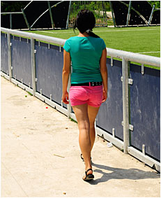 antonia wetting 00000044 shorts in public