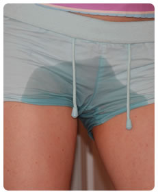 alice is pissing herself wetting her shorts desperate dreams
